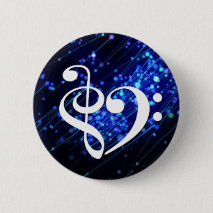 Bass Clef Heart Blue Cluster Nebula Knapp