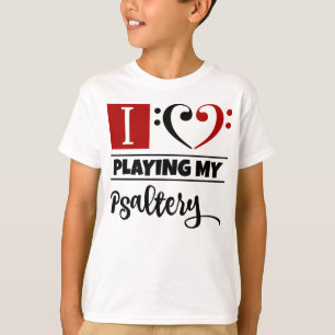Bass Clef Heart I Kärlek spelar mitt blodbad T Shirt