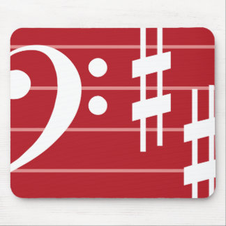 Bass Clef Mouse Pad Musmatta