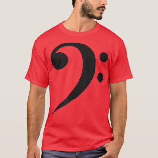 Bass Clef Music Bassists Bass Players Black på BL T Shirt