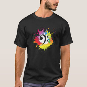 Bass Clef Musician Bassistance Guitarist Guitar Pl T Shirt