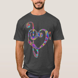 Bass Clef Musician Valentines day Gifts Treble T Shirt