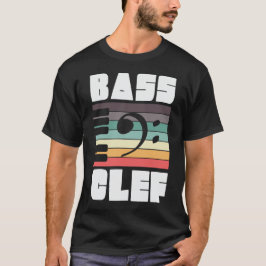 Bass Clef Musik noter Digital Art T Shirt