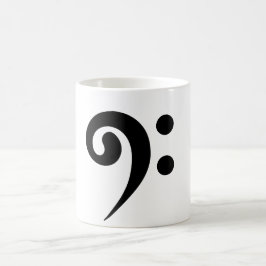 Bass Clef Musik noter Kaffemugg