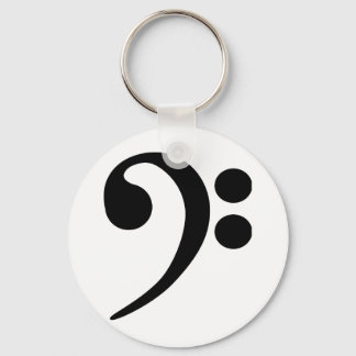 Bass Clef Nyckelring