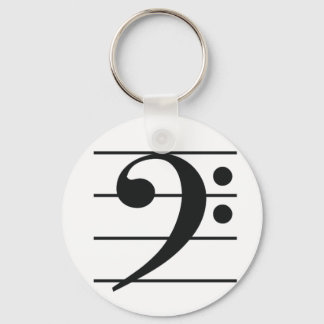 Bass Clef-Nyckelring Nyckelring