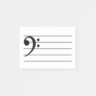 Bass Clef PostIT-anteckningar Post-it Block