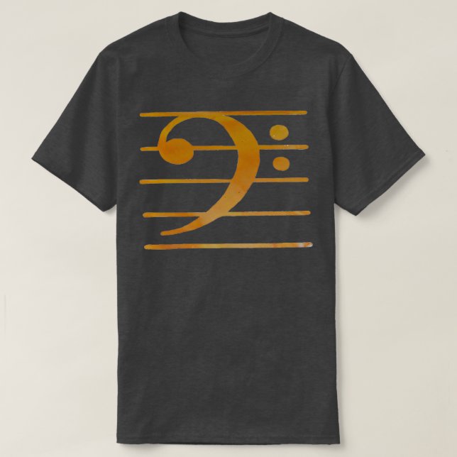 Bass clef t shirt (Design framsida)