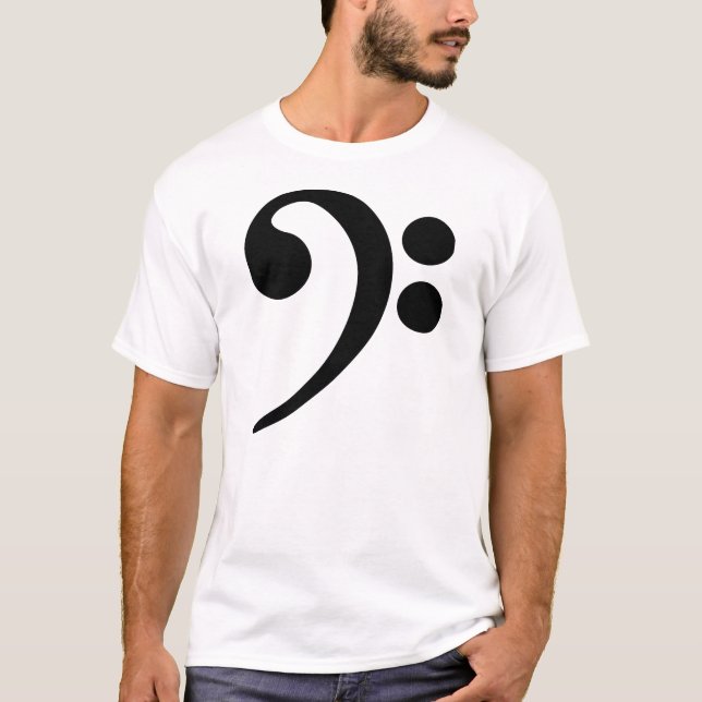 Bass Clef Tee Shirt (Framsida)