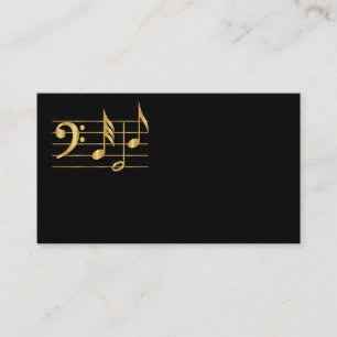 Bass clef visitkort
