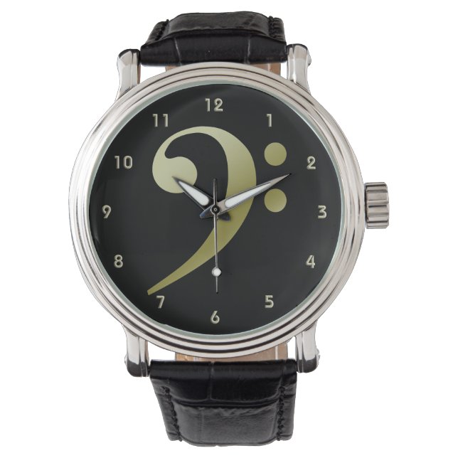 Bass Clef Watch 2 av Leslie Harlow Armbandsur (Framsida)