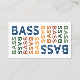 Bass Colorful Visitkort