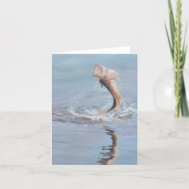 Bass Dance Fish Art Art Note Card Kort