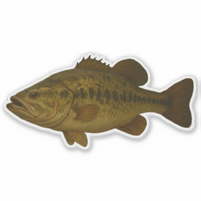 Bass-dekal Klistermärken (Framsida)