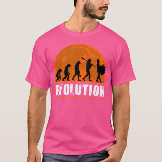 Bass Drum Älskare Shirt Funny Human Evolution Gift T