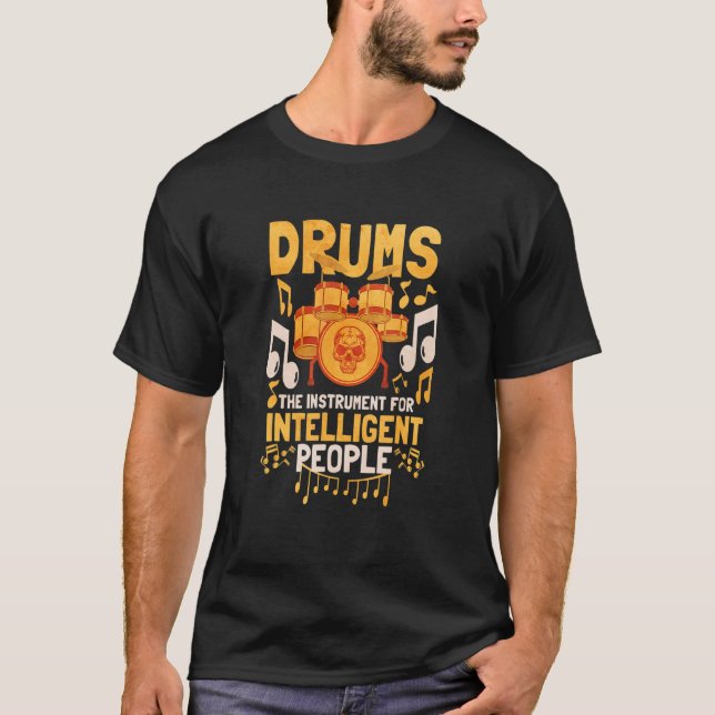 Bass Drum Set Coola Drummer Kit 2 T Shirt (Framsida)