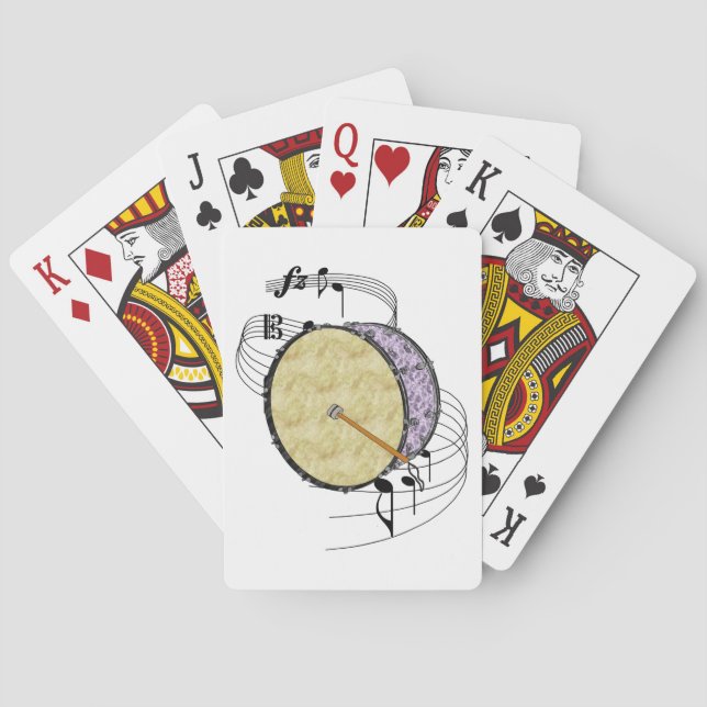 Bass Drum Spel Kort (Baksidan)