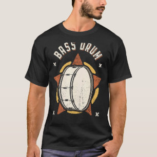 Bass Drum Vintage Retro Classic Music T Shirt