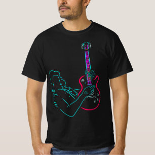 Bass Electric Guitar Sten Band. Guitarist. Musik. T Shirt