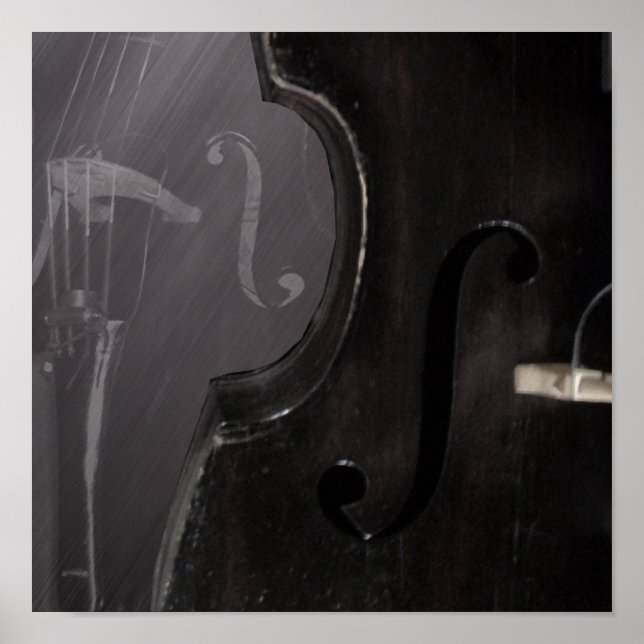 Bass f hål - Skriv ut Poster (Framsidan)