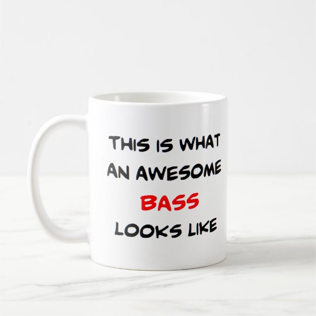 bass, fantastisk kaffemugg (Vänster)
