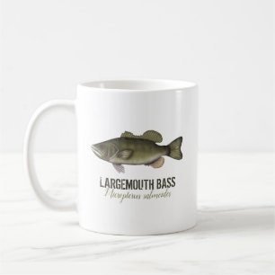 Bass Fish Fisherman Modern Angler Kaffemugg