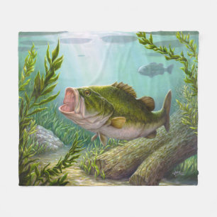 Bass Fish Fleecefilt