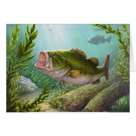 Bass Fish Hälsningskort