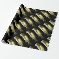 Bass Fish Manar Black Birthday Wrapping Papprare