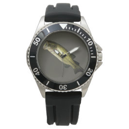 Bass Fish Manar Black Rubber Ställning Armbandsur