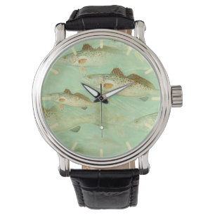 Bass Fish Mönster  Armbandsur