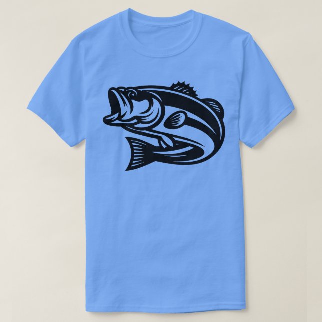 Bass Fish T Shirt (Design framsida)