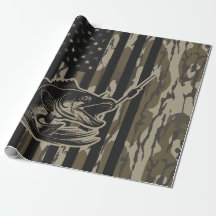 Bass Fisherman Camo Flagga Bottomland Camo