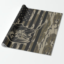 Bass Fisherman Camo Flagga Bottomland Camo Presentpapper