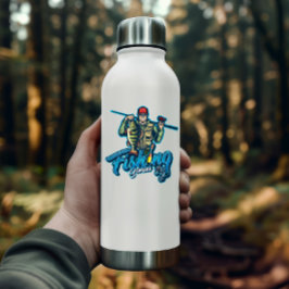 Bass Fisherman Fish Rod Sticker | Skärmklippsmärke Klistermärken