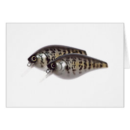 Bass Fishing Crankbait Card Hälsningskort