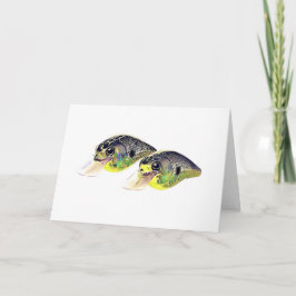 Bass Fishing Crankbait Greeting Card Kort