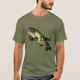 Bass Fishing Large Mouth Manar mot Shirt T