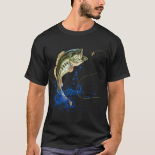 Bass Fishing Largemouth Jumping Fish T Shirt
