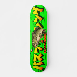 BASS FISHING MINI SKATEBOARD BRÄDA 18,5 CM