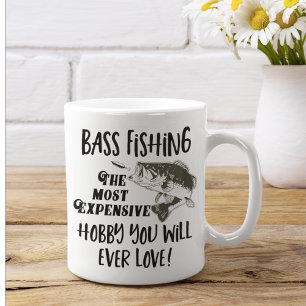 Bass Fishing Quote Funny Angler Hobby Sports Jumbo Mugg