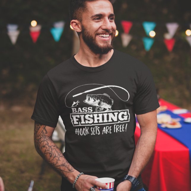Bass Fishing Quote Krok Set Funny Angler T Shirt (Largemouth bass fishing shirt.)