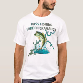 Bass Fishing Sjö Chickamauga T Shirt