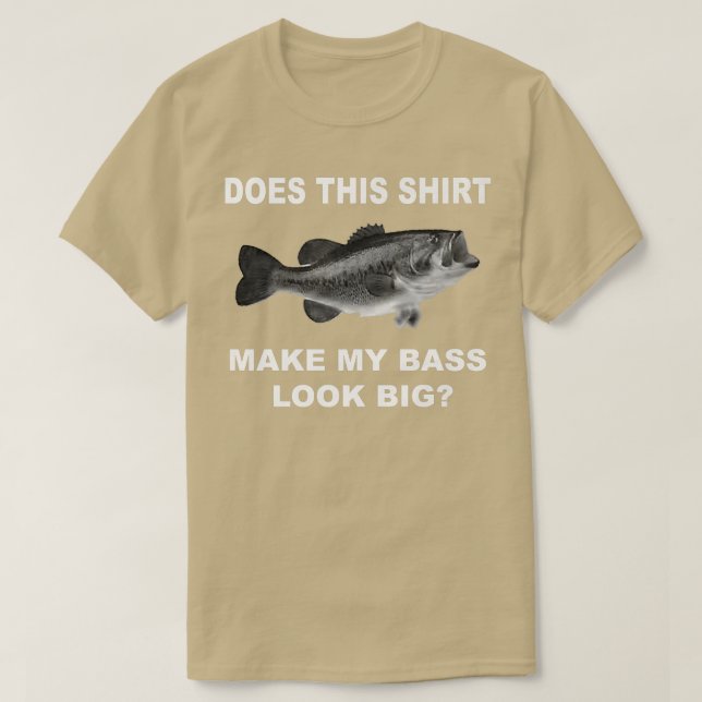 Bass Fishing T Bass Titta stort T Shirt (Design framsida)