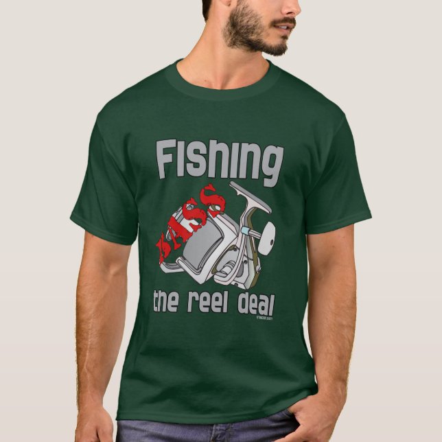 Bass Fishing the Reel Deal T-shirt (Framsida)
