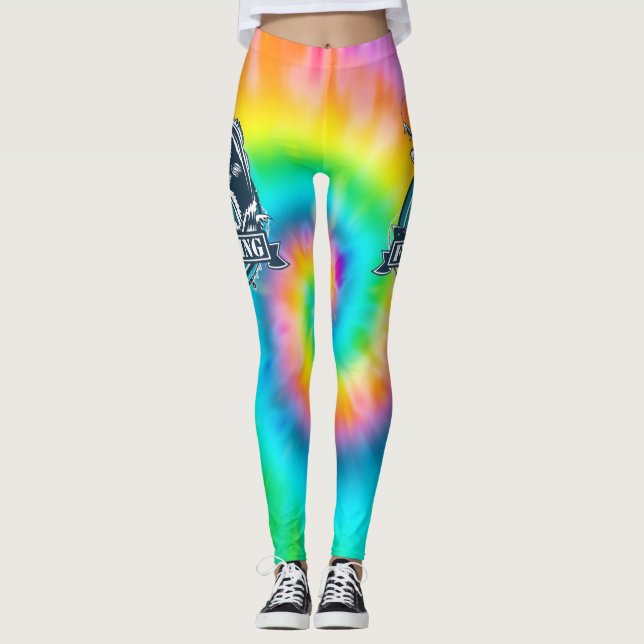 Bass Fishing Vector Leggings (Framsida)