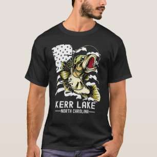 Bass Game Fisherman Sports Fisherman Kerr Sjö norr T Shirt
