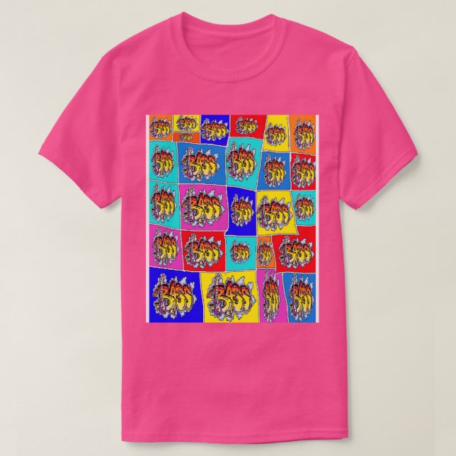 Bass Graffiti 2 1 T Shirt (Design framsida)
