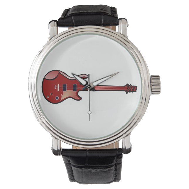 Bass guitar armbandsur (Framsida)