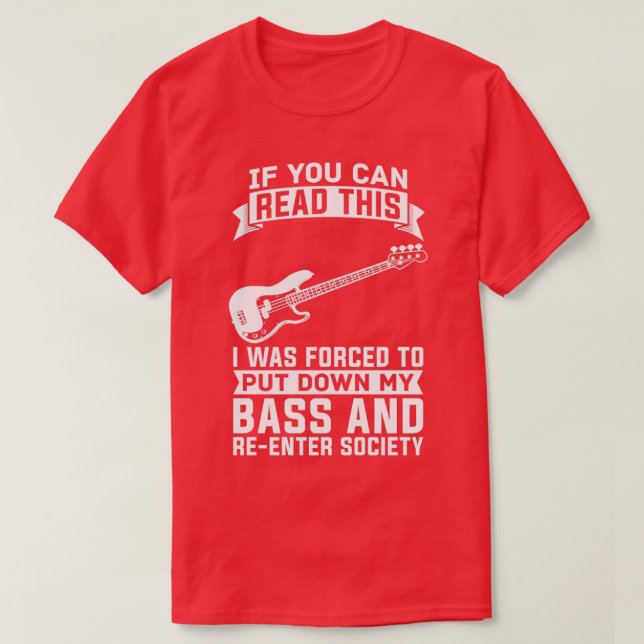 Bass Guitar Baid Bass Player 3 T Shirt (Design framsida)